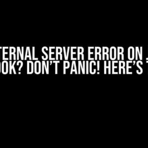 500: Internal Server Error on Jupyter Notebook? Don’t Panic! Here’s the Fix!