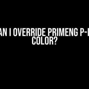 How Can I Override PrimeNG p-divider Color?